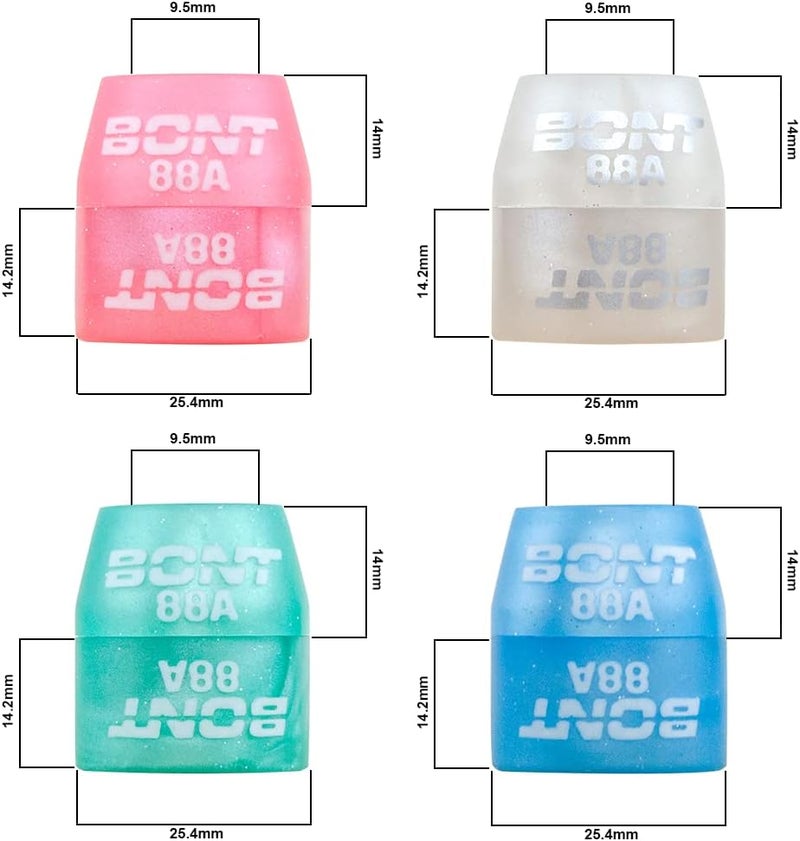 Bont Roller Skates - Roller Skating 88A Replacement Cushions - Cone and Bottom Barrel Bushings - Quad Skate Derby Plate Figure Speed - Image 2